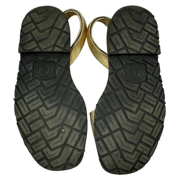 Pons‎ Avarcas 510A Classic Style Metallic Gold Sling Back Flats Spain Gir… - Picture 7 of 9